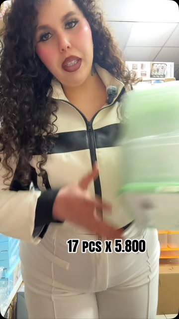 Set de contenedores plásticos de 17 piezas en Don Lee